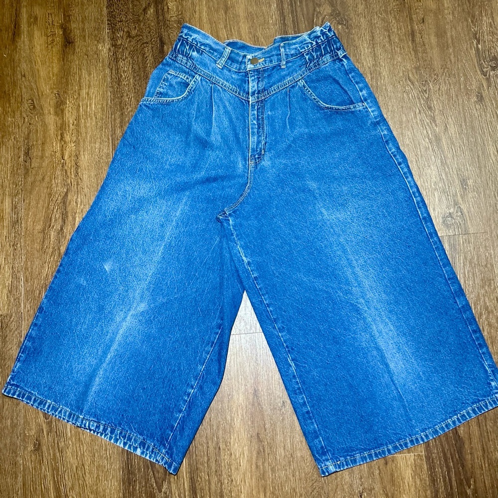 Vintage Congo Trader Wide Leg Capris Shorts Size 12 Women